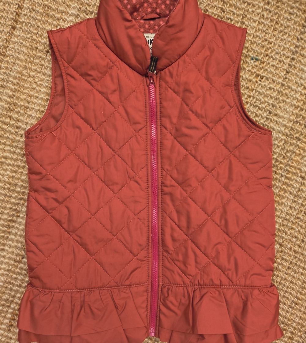 OshKosh B'gosh Quilted Vest in Light Maroon